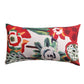 Red Printed Cushion Cover Cotton Polyester Blend Multi - 12" x 22"