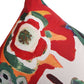 Red Printed Cushion Cover Cotton Polyester Blend Multi - 12" x 22"