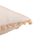 Pompom Cushion Cover Cotton Blend Silver - 16" x 16"
