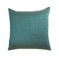 Self Quilted Cushion Cover with Bead Polyester Blend Teal - 16" x 16"