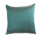 Self Quilted Cushion Cover with Bead Polyester Blend Teal - 16" x 16"