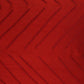 Line Embroidered Cushion Cover Polyester Blend Red - 12" x 22"