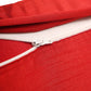 Line Embroidered Cushion Cover Polyester Blend Red - 12" x 22"