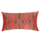 Embroidered Cushion Cover Polyester Blend Light Pink - 12" x 22"