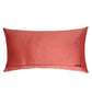 Embroidered Cushion Cover Polyester Blend Light Pink - 12" x 22"