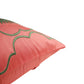 Embroidered Cushion Cover Polyester Blend Light Pink - 12" x 22"