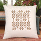 Hand Embroidered Cushion Cover Floral Beige - 16" x 16"