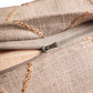 Reversible Cushion Cover Cotton Embroidery Dark Grey - 16" x 16"