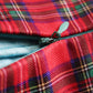 Reversible Cushion Cover Polycanvas Digital print Checks Red - 16" X 16"
