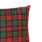 Reversible Cushion Cover Polycanvas Digital print Checks Green - 16" X 16"