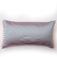 Cushion Cover 100% Polyster PomPoms Teal - 12" X 22"