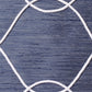 Cushion Cover Polyster Blend Abstract Embroidered Blue - 16" X 16"
