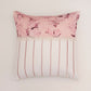 Cushion Cover Poly Canvas Floral Patchwork with Embroidery Pink - 18" X 18"