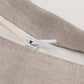 Cushion Cover Cotton Blend Patchwork with Embroidery Grey - 12" X 22"