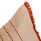 Cushion Covers Embroidered with Frills Geometric Beige - 12" X 22"