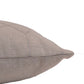 Cushion Cover Cotton Blend Geometric Quilted with Embroidery Grey - 12" X 22"