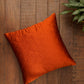 Cushion Cover Diamond Quilted Polyester Blend Orange - 16" x 16"