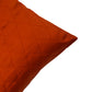 Cushion Cover Diamond Quilted Polyester Blend Orange - 16" x 16"