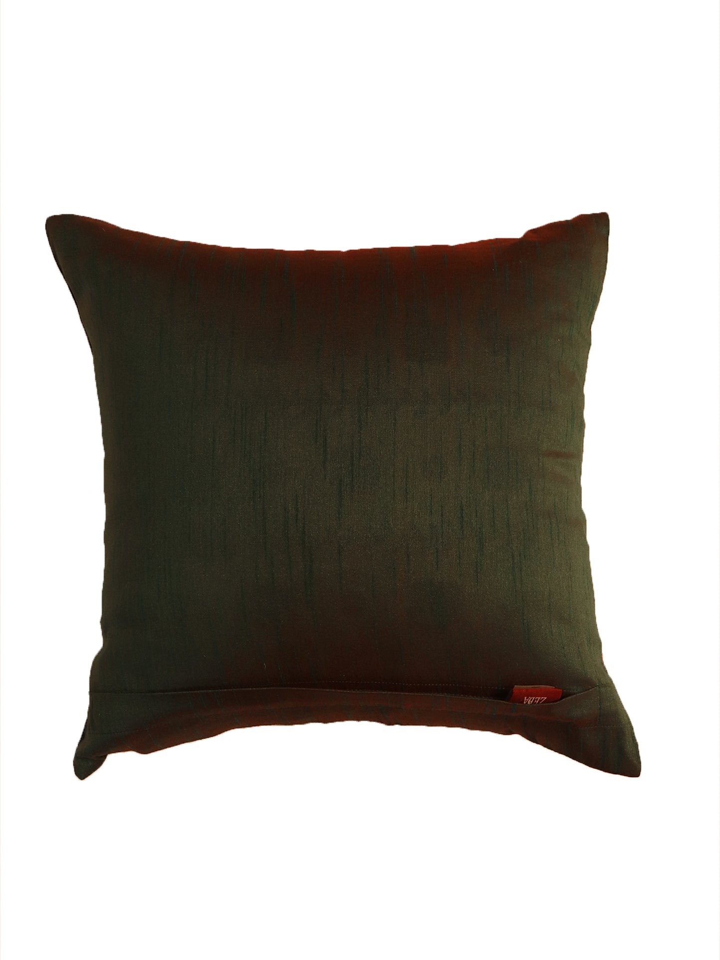 Cushion Cover Printed Taffeta Contemporary Red Blue - 16" X 16"