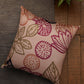 Cushion Cover Taffeta Modern Floral Beige - 16" X 16"