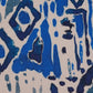 Cushion Cover Polycanvas Abstract Blue White - 16" X 16"