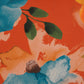 Cushion Cover Polycanvas Watercolor Floral Ocher Grey - 16" X 16"