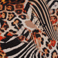 Cushion Cover Polycanvas Animal Print Multi - 16" X 16"