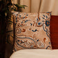Cushion Cover Printed Poly Canvas Floral Multi - 16"x16"