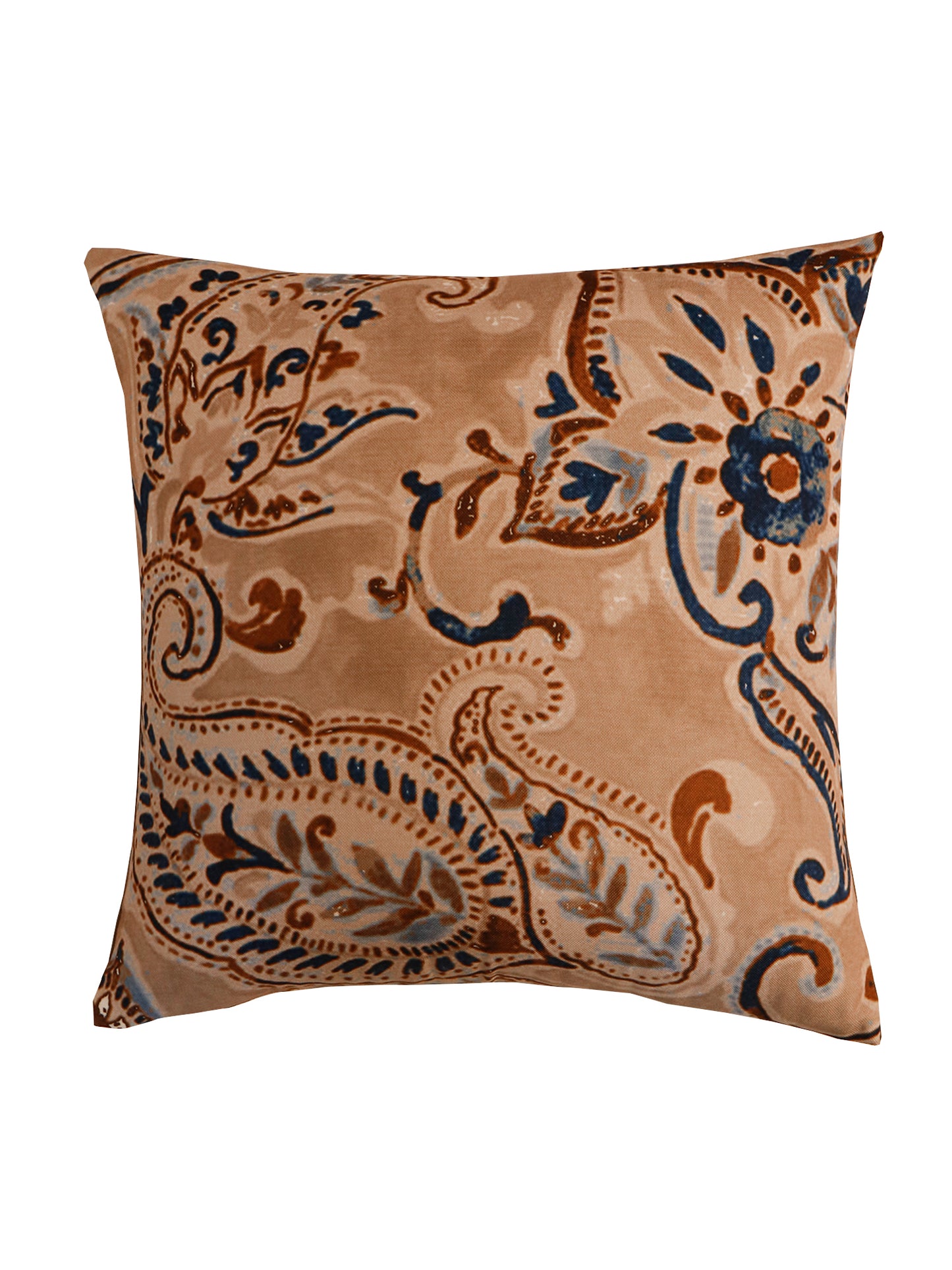 Cushion Cover Printed Poly Canvas Floral Multi - 16"x16"