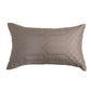 Cushion Cover 100% Cotton 520TC Quilted with Hand Embroidered Grey - 12x20