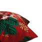 Printed Cushion Cover Polyster Maroon Green - 16"x16"