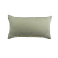 Embroidered Cushion Cover with Striped Patchwork Beige Grey - 12" X 22"
