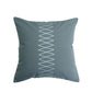 Embroidered Cushion Cover Zigzag Grey - 16" X 16"