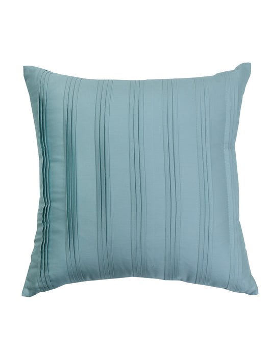 Cushion Cover Cotton Pleated Light Green - 16"X16"