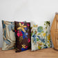Cushion Covers Set of 3 Polycanvas Printed Floral Multi-color - 16" X 16"
