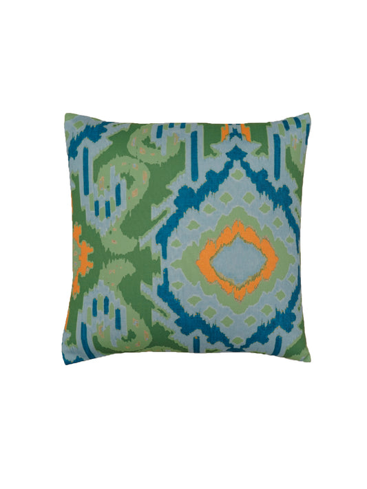 Cushion Covers Set Of 3 Polycanvas Printed Abstract Painted lines Multi- 16" X 16"