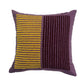 Cushion Cover Cotton Blend With Towel Embroidery Purple - 16"X16"