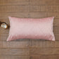 Cushion Cover Polyester Blend Pintucks With Hand Embroidered Coral - 12"X22"