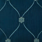 Embroidered Cushion Cover Polyester Blue - 12" X 12"