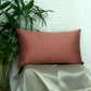 Quilted Cushion Cover Polyester Pink - 12"X20"