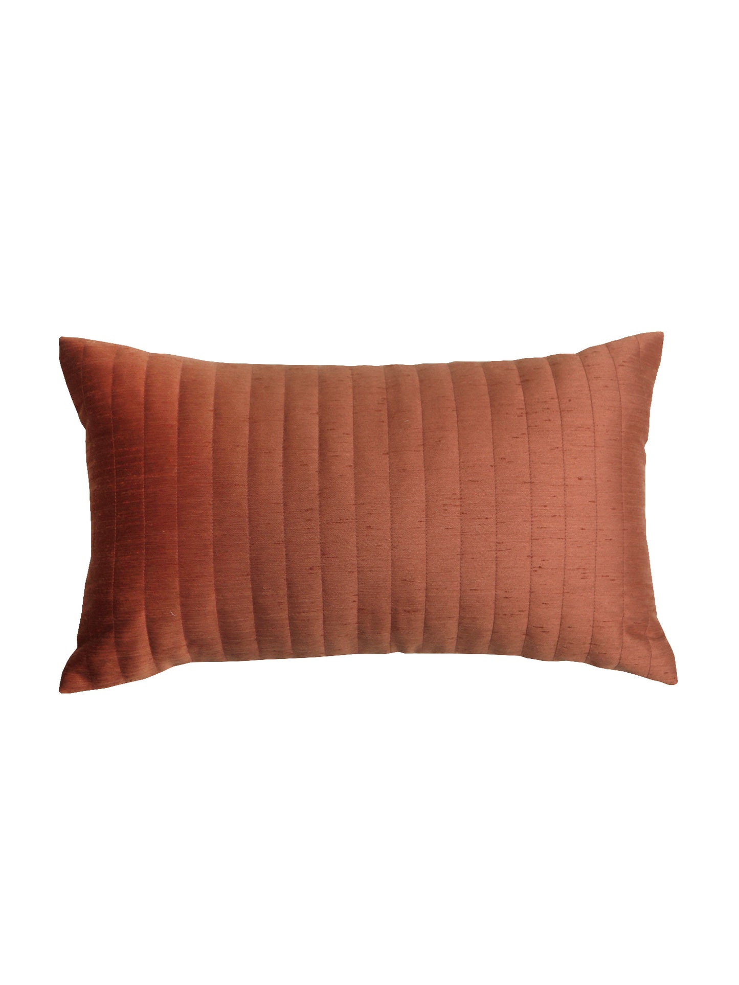 Quilted Cushion Cover Polyester Pink - 12"X20"