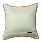 Technique Cushion Cover Polyester Cod Piping White Pink - 12" X 12"