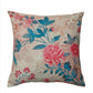 Printed Cushion Cover Polyester Floral Pink - 16" X 16"