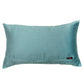 Technique Cushion Cover Polyester Patchwork with Pintuck and Embroidery Aqua Beige - 12" X 20"