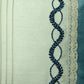 Technique Cushion Cover Polyester Patchwork with Pintuck and Embroidery Aqua Beige - 12" X 20"
