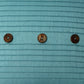 Technique Cushion Cover Polyester Pintuck with Buttons Aqua - 16" X 16"