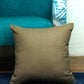 Cushion Cover Cotton Blend Solid Brown - 16" X 16"
