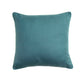 Cushion Cover Cotton Blend with Cord Piping Teal Blue - 16" X 16"