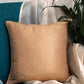Co-ordinated Cushion Cover Set of 5 Cotton Blend Self Textured Brocade Yellow/Gold - 16" X 16"