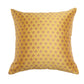 Co-ordinated Cushion Cover Set of 5 Cotton Blend Self Textured Brocade Yellow/Gold - 16" X 16"